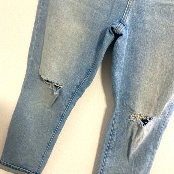 Madewell Jeans Size 26 The High Rise Slim Crop Boyjean Dumas Wash Ripped Edition - Picture 9 of 16